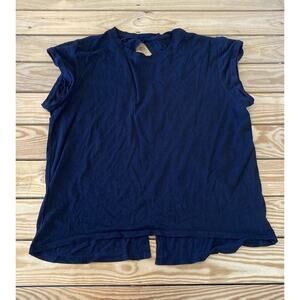 Zyia Active Split Back Top Size XL Women’s Black